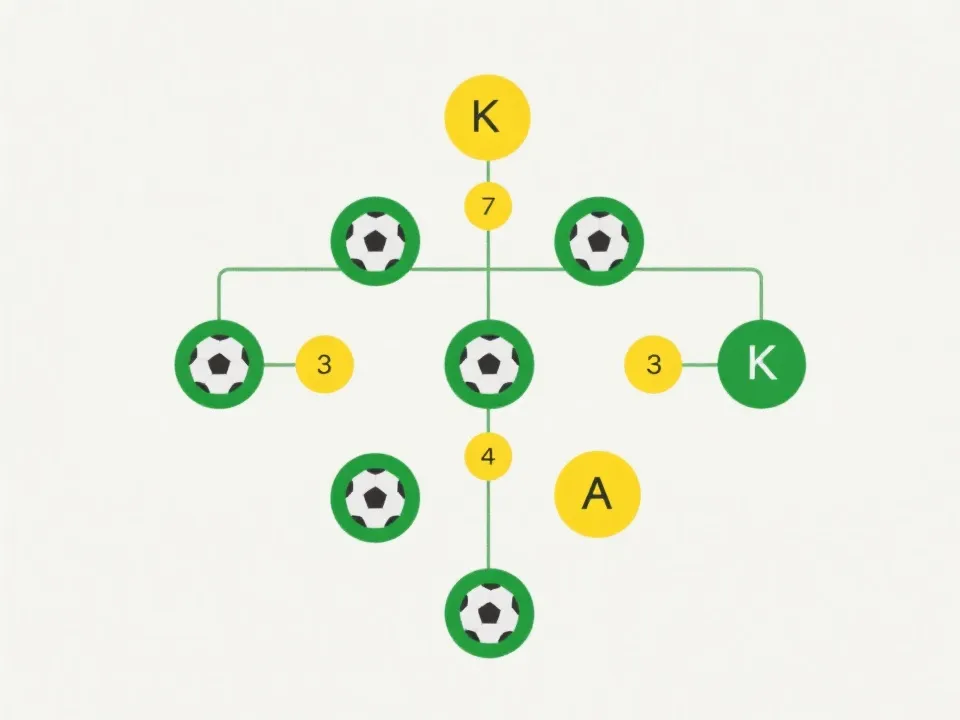 世界杯淘汰赛对阵结构示意图